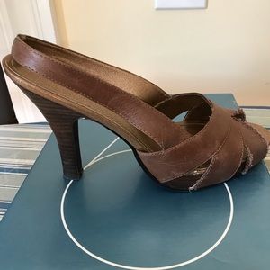 Brown Leather Heels